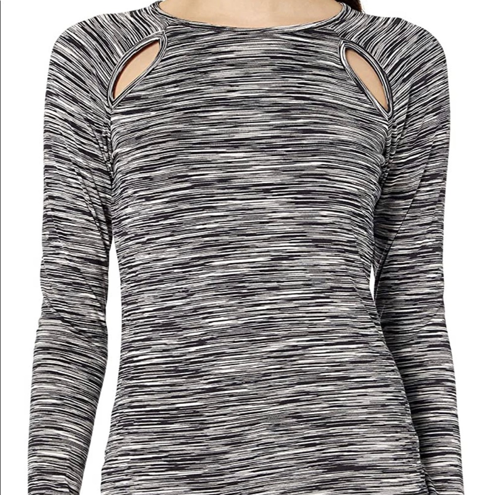Obey Charlie Fitted Long Sleeve Cutout Tee NWT